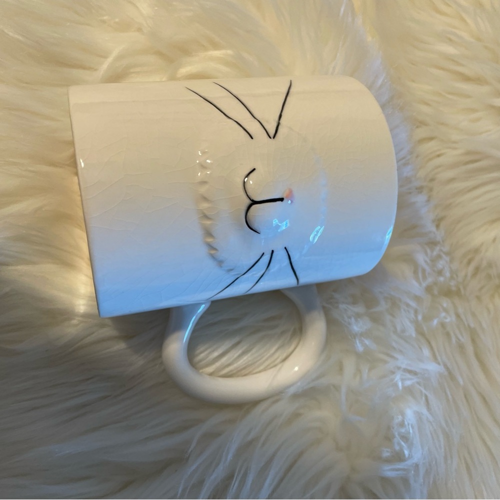 🌷3/$15 White Cat Face Ceramic Mug